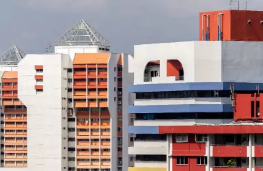 A picture of HDB buildings